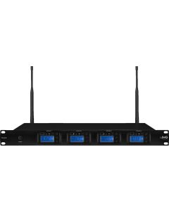 Récepteur sans fil UHF, PLL, 4 x 1000 canaux, 672-696,975 MHz