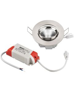 Spot LED encastré 5 W, rond et plat