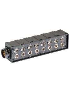 Boîtier audio câblé, 8 x XLR 3P, connecteur audio multipin 54 P, plastique antichoc