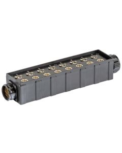 Boîtier audio câblé, 8 entrées XLR 3 broches, 8 sorties XLR 3 broches, CMIL54MP et CMIL54FP