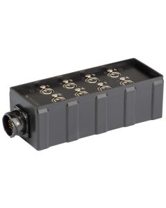 Boîte audio câblée, 8 x embases XLR 3P pour montage en panneau, connecteur multipin 25 P