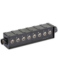 Boîtier audio câblé, 8 entrées XLR 3P, connecteur multipoints 25 P, liaison 25 P
