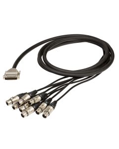 Faisceau analogique, 25 PIN SUB-D vers XLR femelle, câblage TASCAM, 4 m