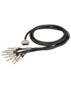 Câble multipaire analogique studio, SUB-D 25 broches, jack stéréo Ø 6,3 mm, 3 m