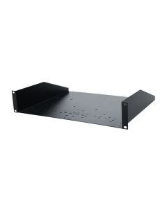 Étagère rack universelle 19", 2 U, profondeur utile 371 mm, acier 1,5 mm