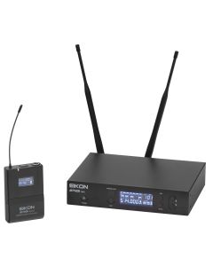 Système de microphone sans fil UHF, émetteur de poche, bande B 606 - 614 MHz, 40 fréquences