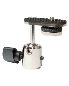 Adaptateur universel pour caméra, vis 1/4", filetage 5/8", finition chromée