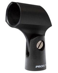 Support de microphone, ABS, Ø 22 - 26 mm, double filetage 3/8" et 5/8", noir