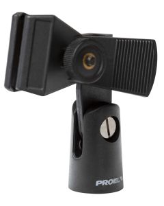 Pince microphone universelle, ABS, vis de serrage, Ø 20 - 32 mm