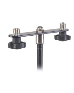 Barre de couplage pour 2 supports de microphone, acier, longueur 180 mm, filetage 5/8"