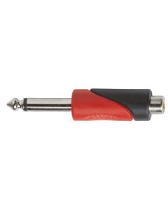 Adaptateur jack mono 6,3 mm mâle vers RCA femelle, connecteurs nickelés