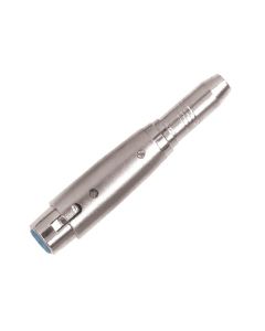 Adaptateur métallique, XLR femelle 3 broches vers jack mono femelle Ø 6,3 mm