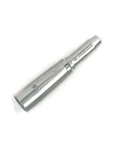 Adaptateur métallique, XLR mâle 3 broches vers jack mono femelle Ø 6,3 mm
