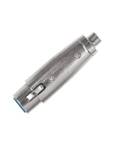 Adaptateur audio métallique, XLR femelle 3 pôles vers RCA femelle