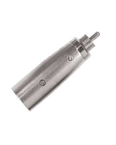 Adaptateur XLR mâle 3 broches vers RCA mâle, métal