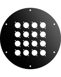 Disque frontal en acier peint noir, 16 trous D-type, pour AV195