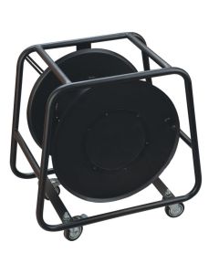 Enrouleur de câble métallique, frein réglable, système de rembobinage, manivelle, 4 roues Ø 60 mm