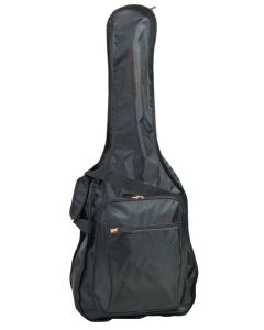 Housse souple pour guitare classique 3/4, nylon 420D indéchirable, noire, 2 poches frontales