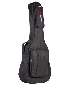 Housse souple pour guitare acoustique/folk, polyester 600D, rembourrage 10 mm, poches, bretelles réglables