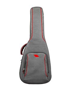 Housse rembourrée pour guitare acoustique, nylon 1000D déperlant, rembourrage multicouche 28 mm, grise
