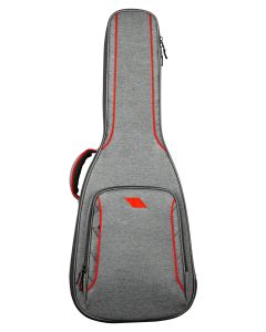 Housse rembourrée pour guitare classique, nylon 1000D déperlant, rembourrage multicouche 28 mm, gris