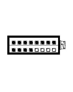 Boîtier de scène, 12 XLR femelles, 4 XLR mâles, connecteur multipaire CMIL54MP