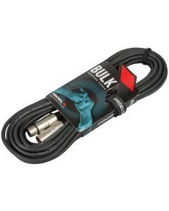 Câble XLR symétrique assemblé, 10 m, XLR 3P mâle vers femelle, noir