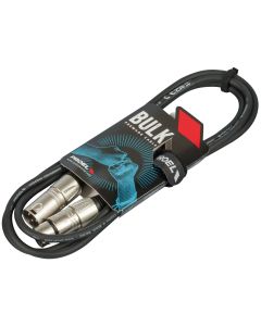Câble XLR équilibré, 2 m, XLR 3 broches mâle et femelle, câble HPC225, noir