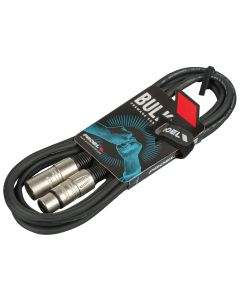 Câble équilibré XLR 3P mâle vers XLR 3P femelle, 3 m, noir