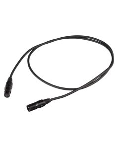 Câble DMX prémonté, DMX512, XLR 3 broches femelle-mâle, 15 m, noir