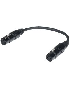 Câble inverseur de phase XLR 3P femelle vers XLR 3P femelle, 20 cm