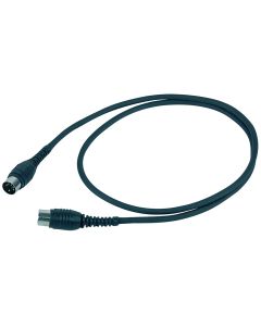Câble MIDI, DIN 5 broches vers DIN 5 broches, 5 ft, connecteurs moulés, noir