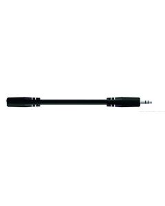 Câble d'extension stéréo symétrique, jack Ø 3,5 mm mâle vers femelle, 3 m, noir