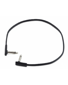Câble patch ultra-plat pour pédales d'effet, 45 cm, 2 jacks mono 6,3 mm extra-fins