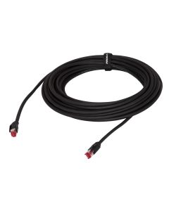 Câble réseau Cat. 6 UTP, PUR, RJ45 HIROSE, 0,5 m, noir