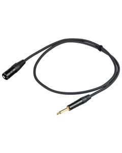 Câble microphone, Ø 6,3 mm, jack mono vers XLR mâle 3P, 3 ft