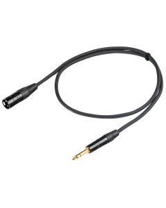 Câble audio symétrique, jack stéréo Ø 6.3 mm vers XLR mâle 3P, 5 ft, AWG24