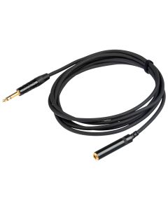 Câble rallonge jack stéréo 6,3 mm, REAN, 3 m, contacts dorés
