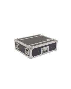 Coffret rack 3U, profondeur rackable 25 cm, contreplaqué marine 9 mm, noir
