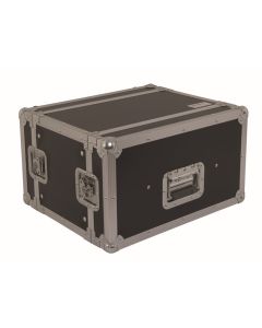 Flight case rack 19', 6 U, profondeur rackable 25 cm, contreplaqué marin 9 mm