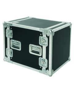 Flight case rack 19', 10 U, profondeur rackable 45 cm, contreplaqué marin 9 mm