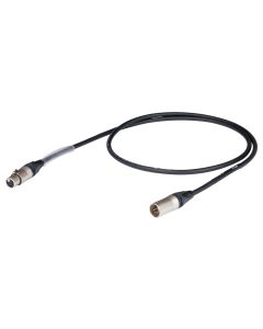 Câble DMX512 assemblé, 20 m, XLR 5P Neutrik, noir