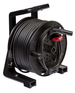 Enrouleur de câble DMXD434, 4 x 0,34 mm², 50 m, connecteurs NEUTRIK