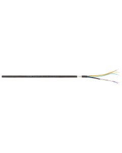 Câble DMX avec alimentation, paire torsadée symétrique 2 x 0,25 mm², 120 Ohm, noir