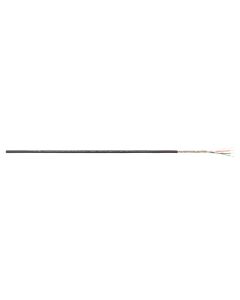 Câble DMX, 120 Ohm, 2 paires audio symétriques, 4 x 0,34 mm², noir