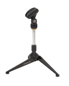Pied de table pour microphone, base métallique, pliable, hauteur 110 à 170 mm