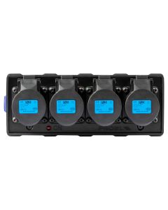 Boîtier de distribution électrique, 4 canaux, powerCON 20 A, 4 prises 16 A, IP44
