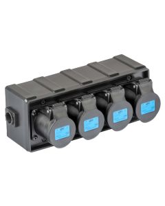 Boîtier de distribution électrique, 4 sorties 16 A, powerCON TRUE1, IP44, 230 V