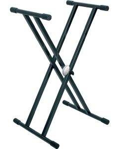 Support de clavier à un niveau, double cadre, réglage EASY LOCK, charge maximale 80 kg