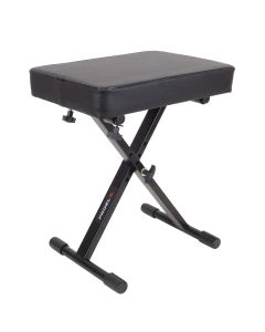 Banquette de piano, hauteur réglable sur 3 positions, charge maximale 80 kg, noire mate